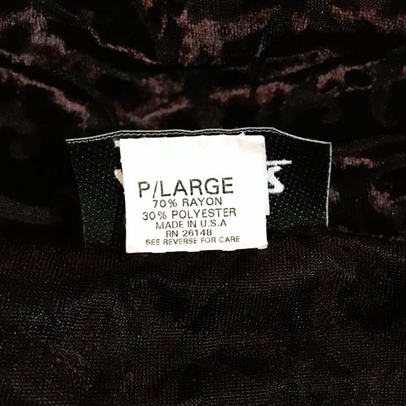 Ilyza Burn out velvet dark plum top Vtg Y2K - Picture 9 of 10